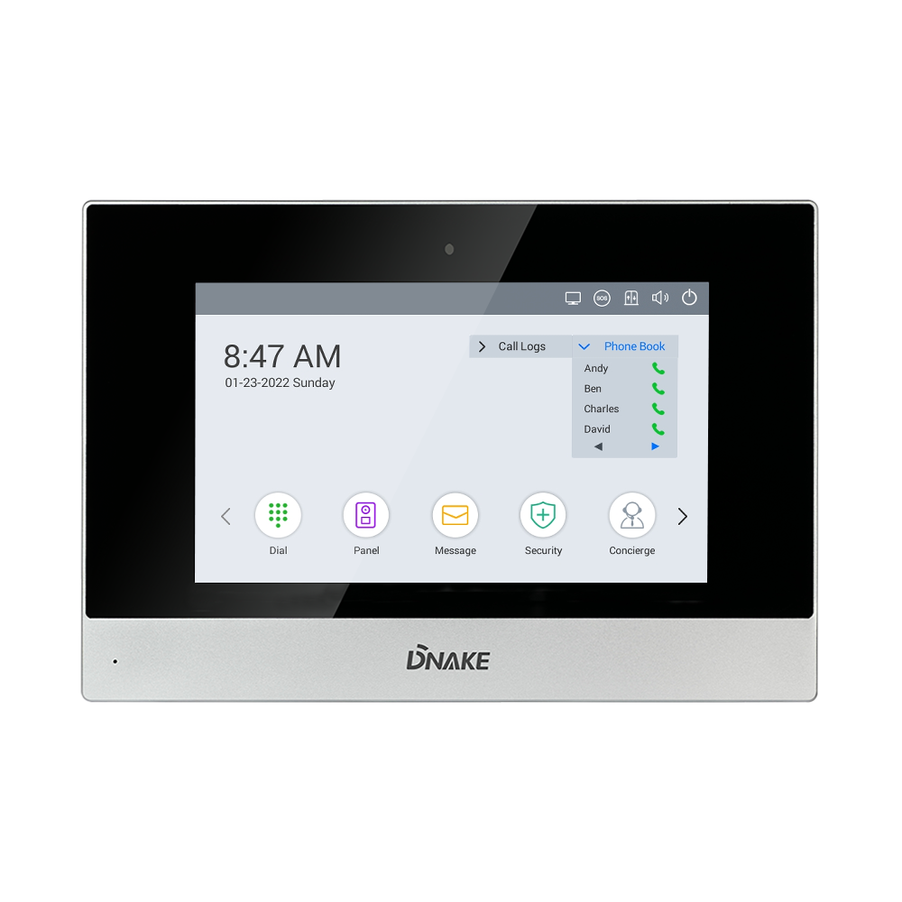 Professional China 2-Wire Intercom System –
7-inch Indoor Monitor (2-wire Version) – DNAKE