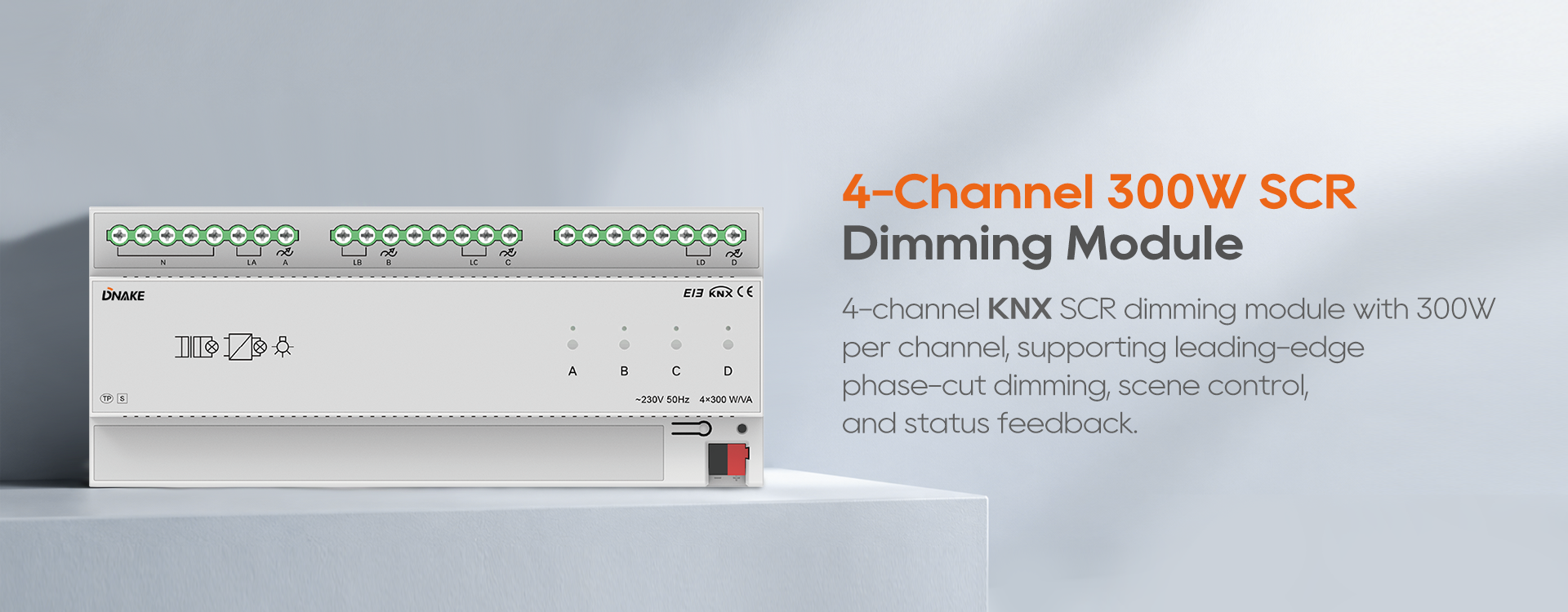 4-Channel 300W SCR Dimming Module Detail