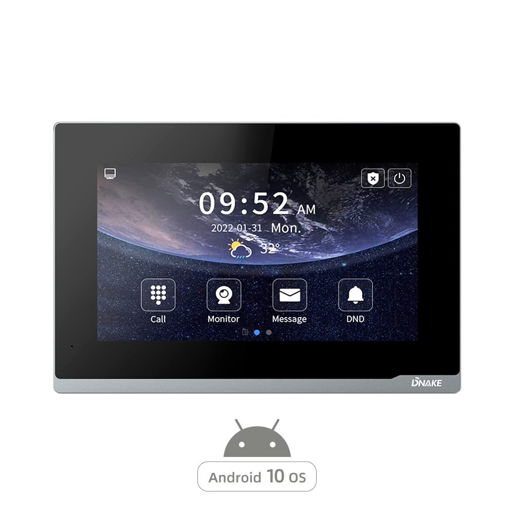 High definition Door Camera System –
7” Android 10 Indoor Monitor – DNAKE