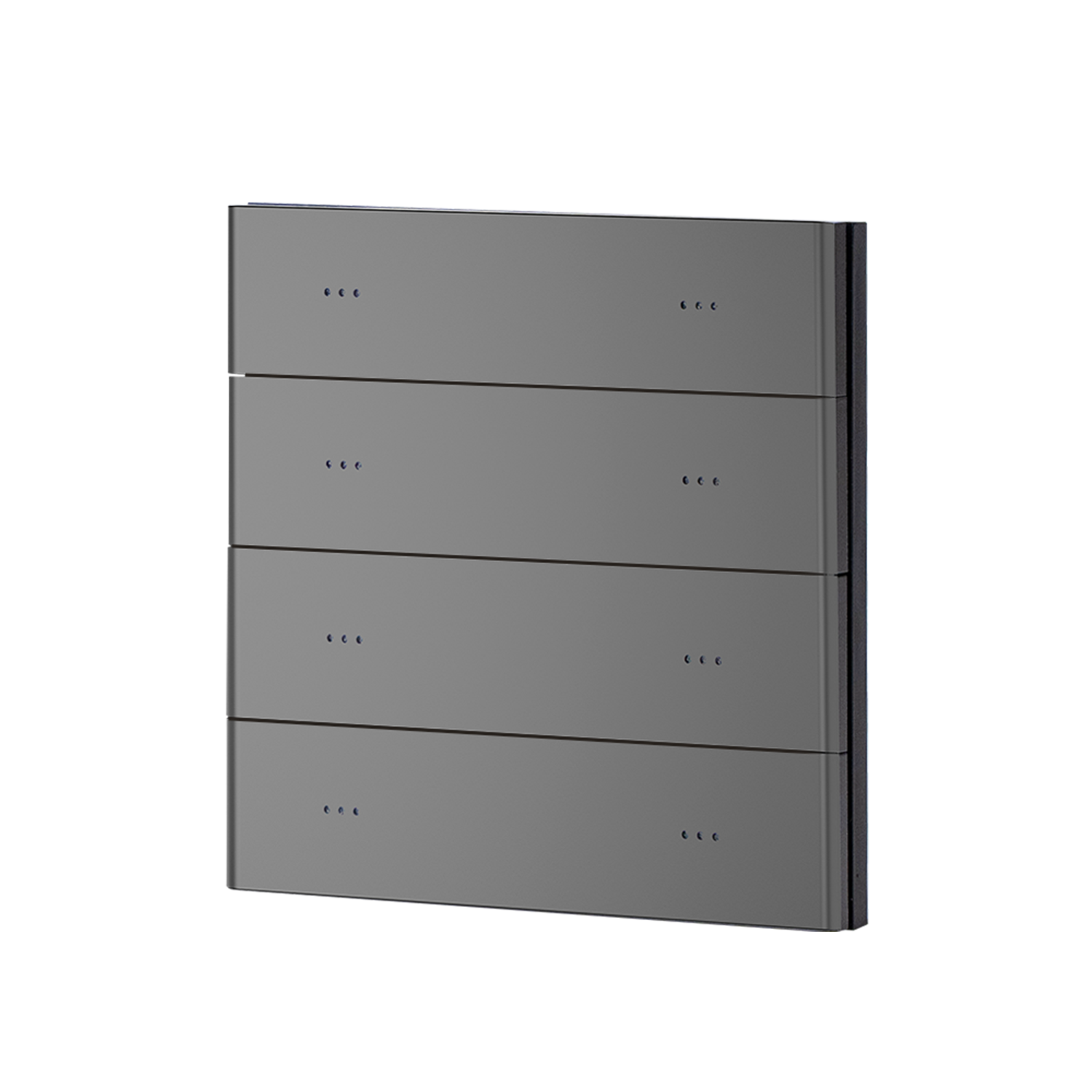 4-Gang 8-Button Push Button Panel with Built-in 2 Relays